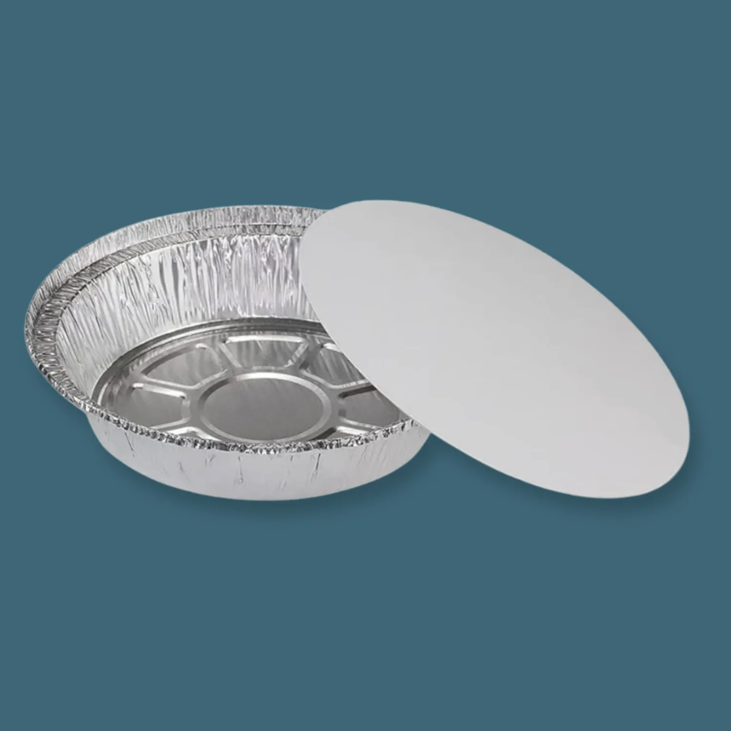 9 Aluminum Foil Round Take Out Pan [500/Case]