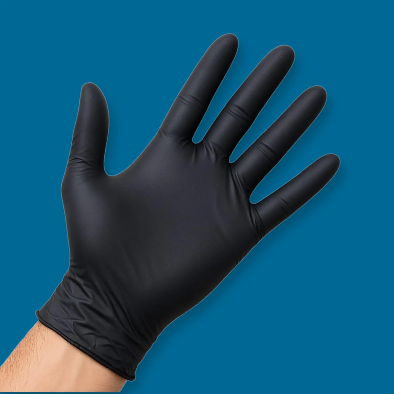 Disposable Nitrile Gloves Powder Free, Black [1000 Pack]