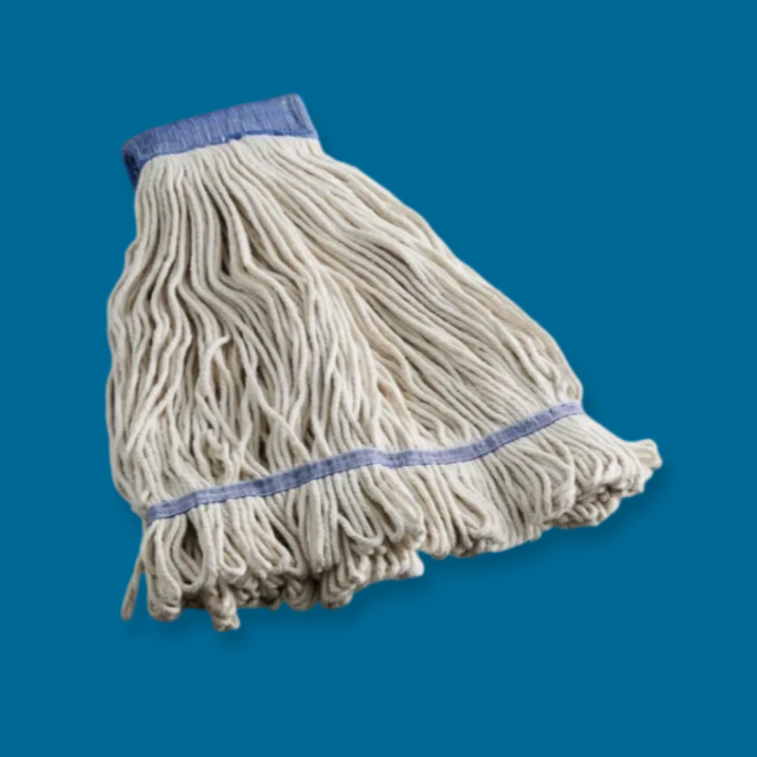 24 oz. Natural Cotton Looped End Wet Mop Head with 5 Headband