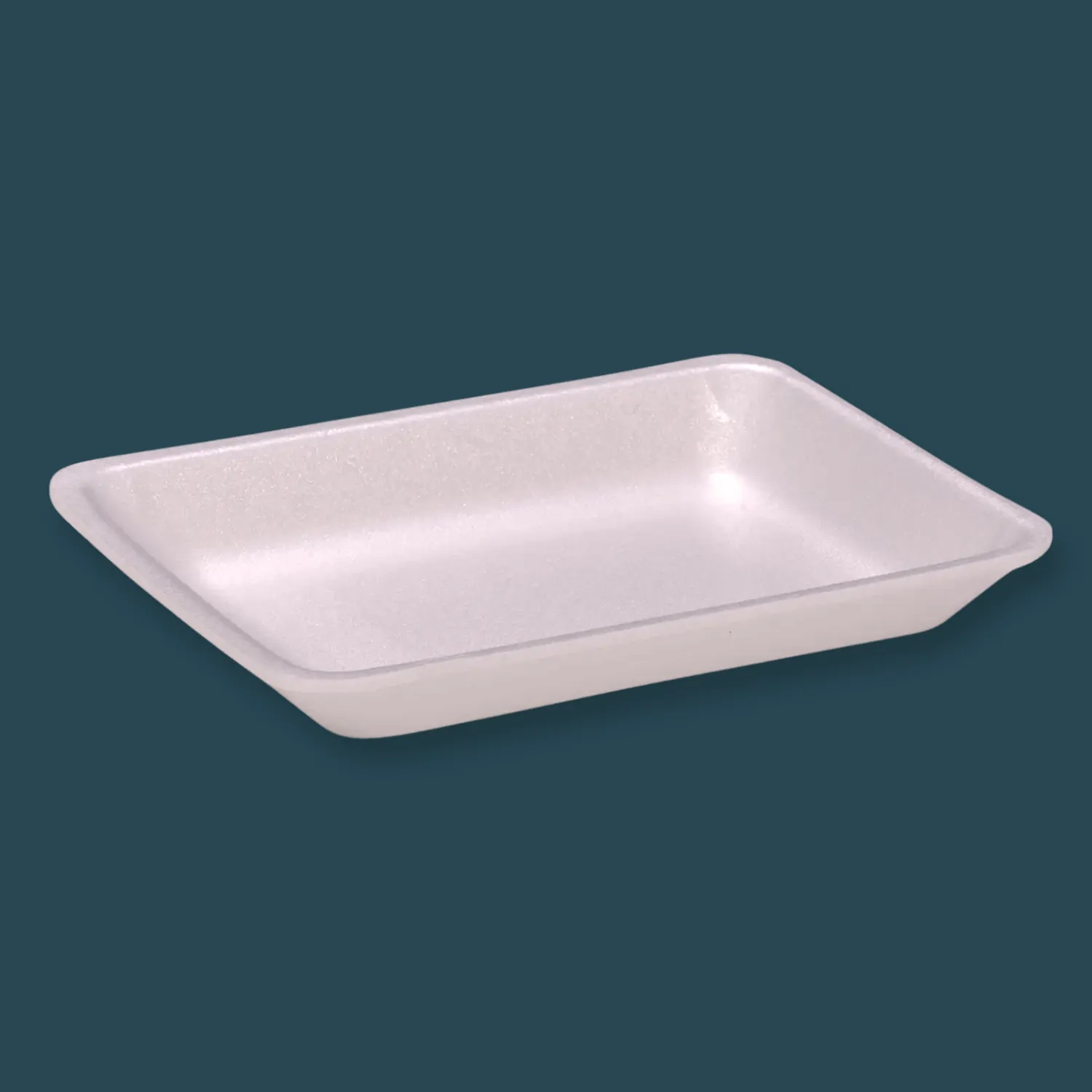 CKF 4P Heavy Duty Foam Meat Trays, White – 400/Case