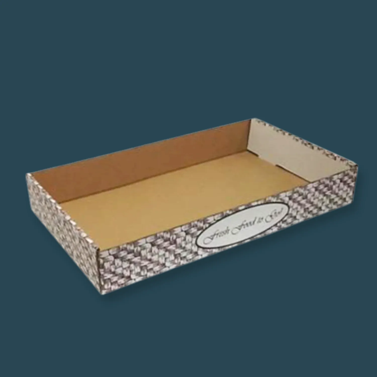 1/4 lb Red Check Paper Food Tray [1000/Case]