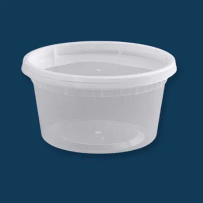12 oz Microwavable Deli Containers with Lids [240 Case]