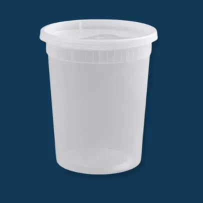 32 oz Microwavable Deli Containers with Lids [240Case]