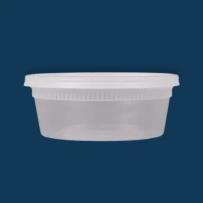 YL2508 - 8 oz Pactiv Microwavable Deli Containers with Lids [240Case]