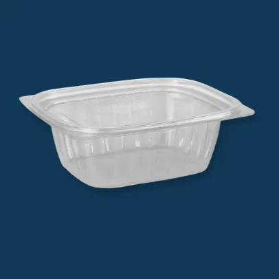 Dart C12DER ClearPac 12 oz. Clear Rectangular Plastic Container [1008Case]