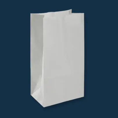 12 lb White Paper Grocery Bag [500/Case]