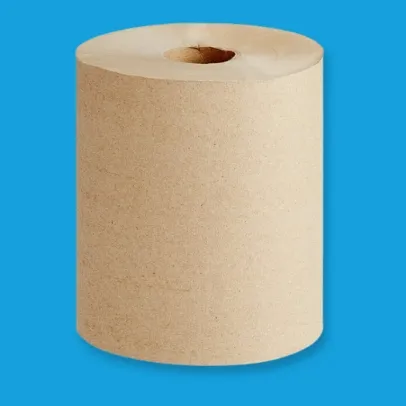 Lavex 8 White Hardwound Paper Towel, Kraft Core – 800 Roll (6 Pack)
