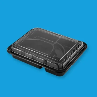 TZ306 - 10.5 x 8.5 x 1.5 - 5 Compartment Bento Box [200Case]