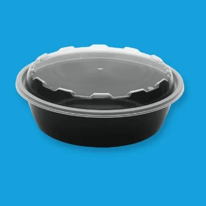 18 oz Cubeware CO-518 Round Microwavable Containers with Vented Lids [150 Case]
