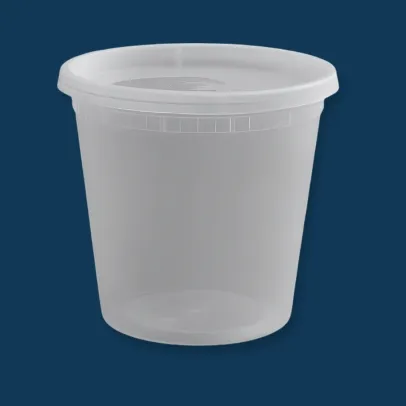 16 oz Microwavable Deli Containers with Lids [240 Case]